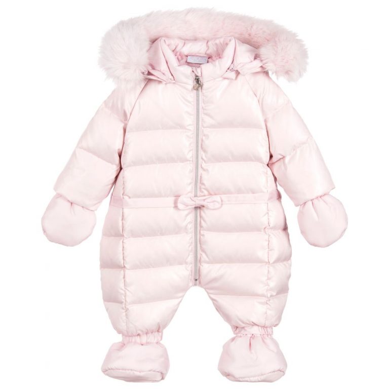 fun &fun baby girls pink snowsuit