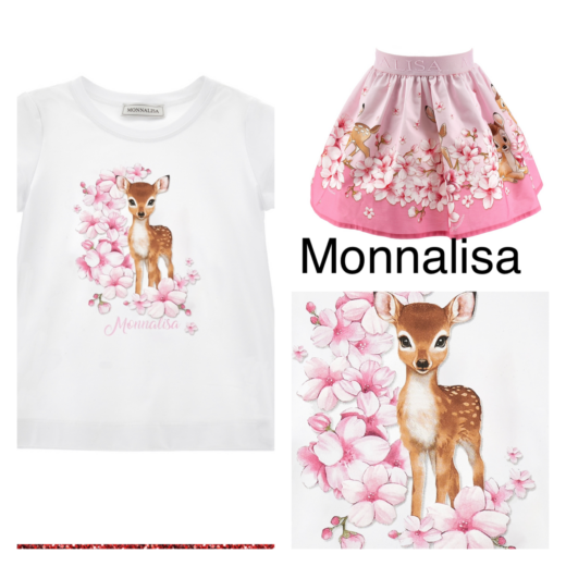 MONNALISA BAMBI SKIRT SET